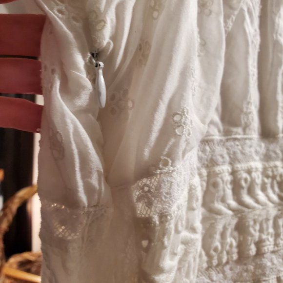 Rare LoveShackFancy Jessie Dress White Size: 8 - Picture 8 of 14